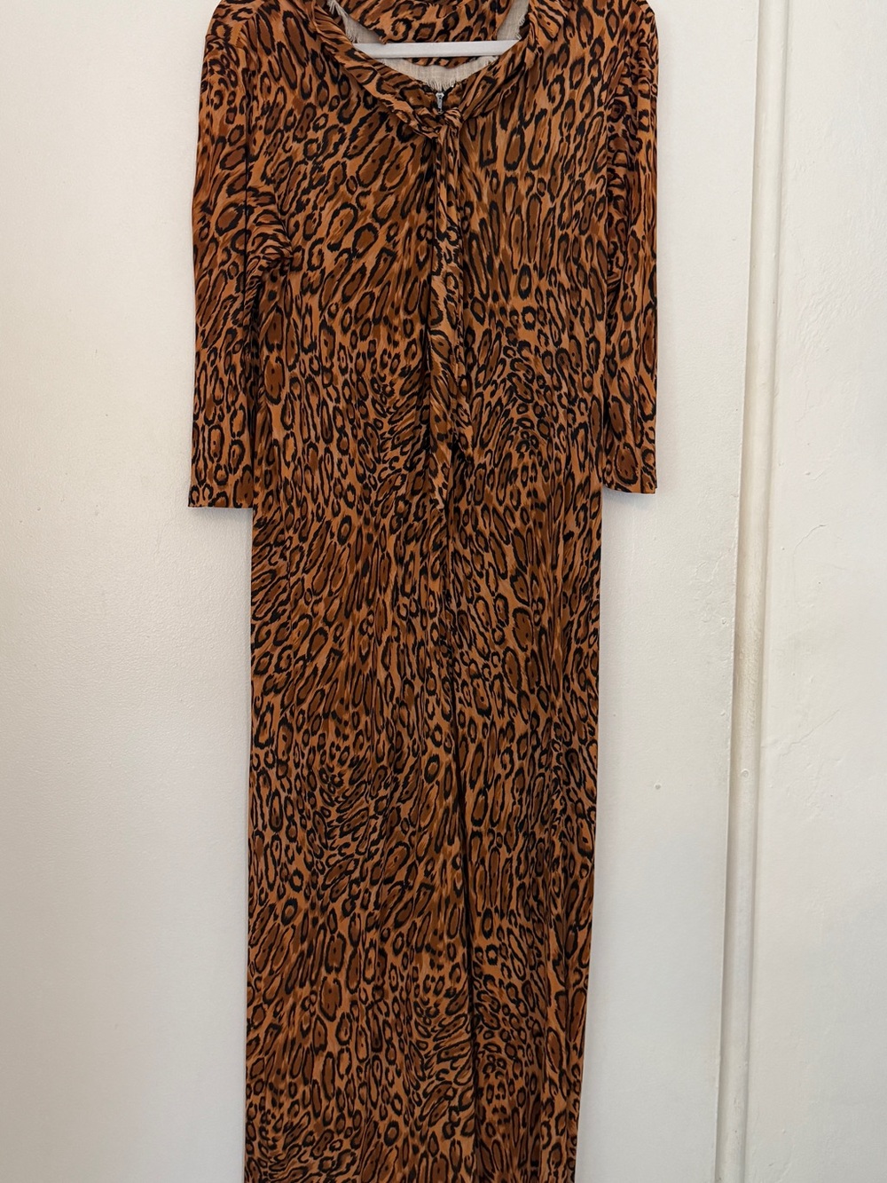 Vintage Leopard Print House Dress